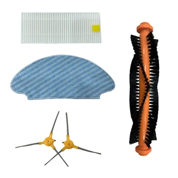 

Vacuum Cleaner Parts 2*Side Brushes 1*Roller Brushes 1*Filter 1*Mop Cloth Kit For Isweep X3 Vacuum Cleaner Accessory