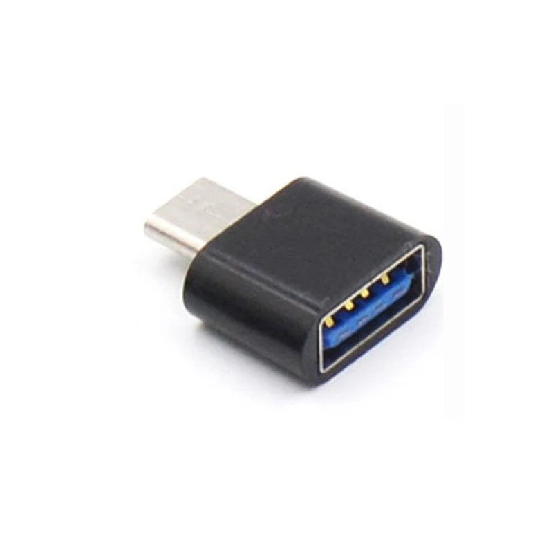 USB-C type C 3,1 USB Женский OTG кабель адаптер для samsung Xiaomi OTG конвертер данных - Color: Black