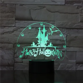 

3D Lamp Halloween Festival Best Present for Children Dropshipping 2019 Visual Light Effect Awesome Decor Led Night Light Lamp