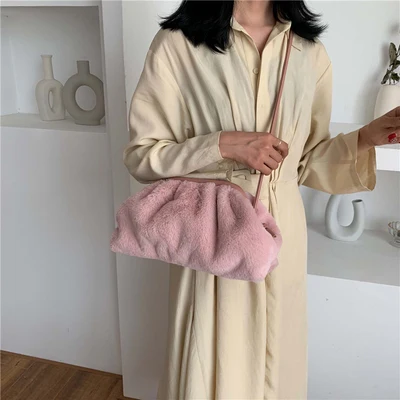 big pink Новые женские пельменки пакет простая модная сумка на застежках тренд дикая индивидуальность сумка-мессенджер шикарный клатч для вечеринок - Цвет: big pink