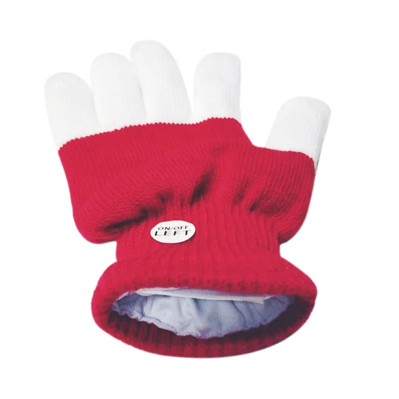 Хэллоуин Рождество Дети СВЕТОДИОДНЫЙ перчатки Утепленная одежда перчатки светодиодный перчатки 7 светильник режимов палец светильник пальчиковые игрушки, принадлежности для вечеринок - Цвет: 1PC