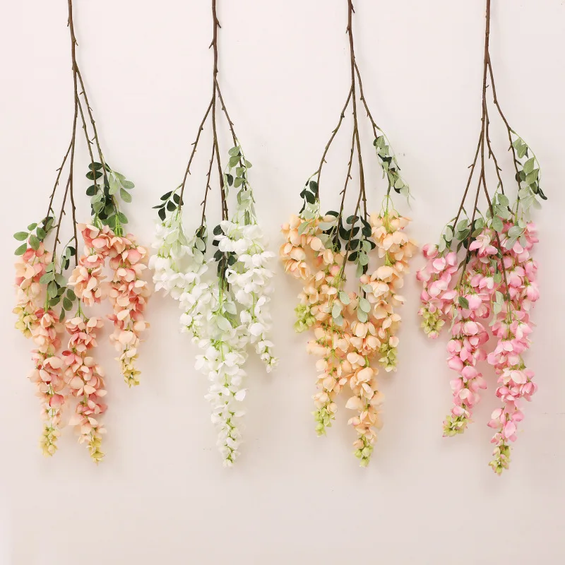 artificial ivy small roses fake flowers vine garland wedding home store