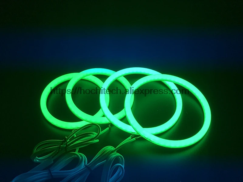 HochiTech 5050 SMD Хлопок многоцветный RGB светодиодный набор ангельских глаз с пультом дистанционного управления для Chevrolet Chevy AVEO 2011- стайлинга автомобилей