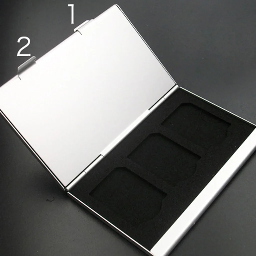 Чехол для карт памяти Micro SD TF карта 24 слота коробка для хранения алюминиевый сплав противоударный защитный чехол