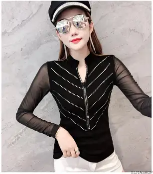 

New Shirt print ladies long sleeve shirt casual funny shirt ladies top tee fashionable black