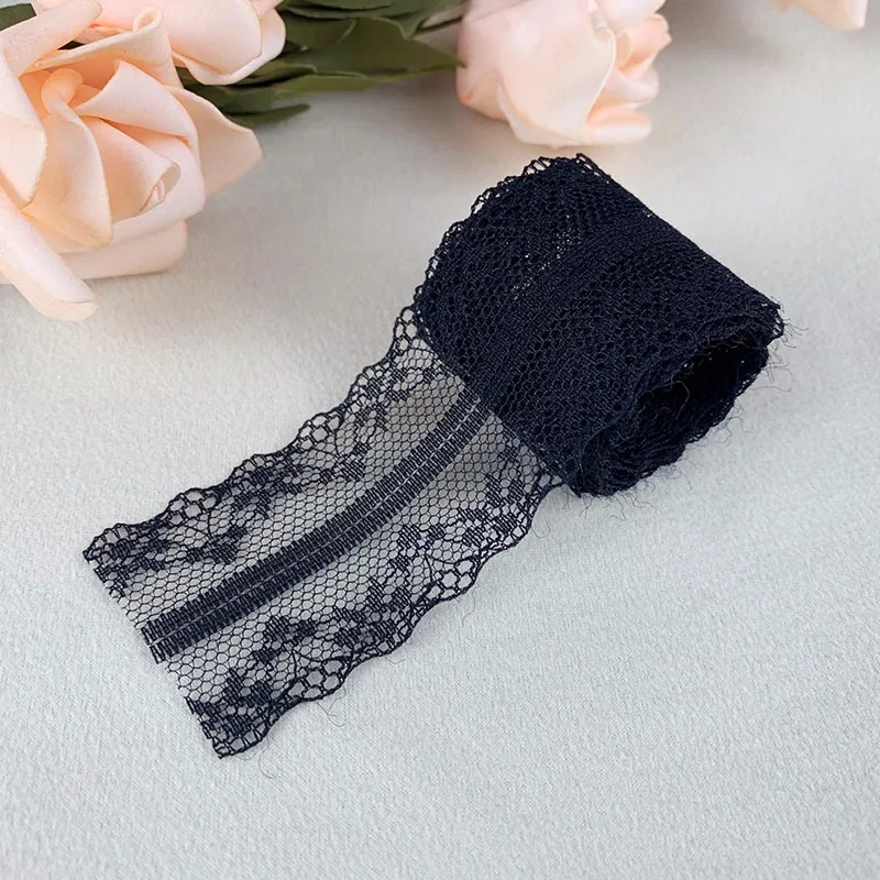 10 Yards 38mm Lace Ribbon Embroidered Net Lace Trim For Wedding Party Christmas Curtain Decorations DIY Hair Bows Sewing Fabric