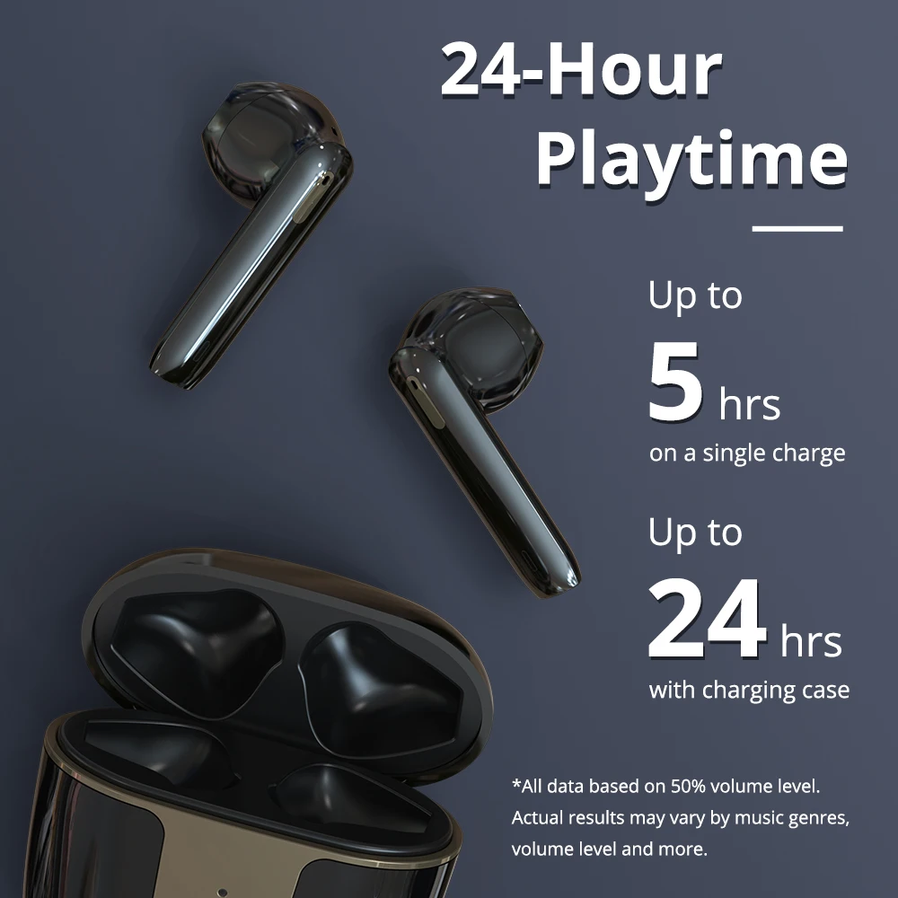 Tronsmart Onyx Ace TWS Earphone Qualcomm AptX Wireless Bluetooth 5.0 One-Tap Control Noise Cancellation with 4 Microphones