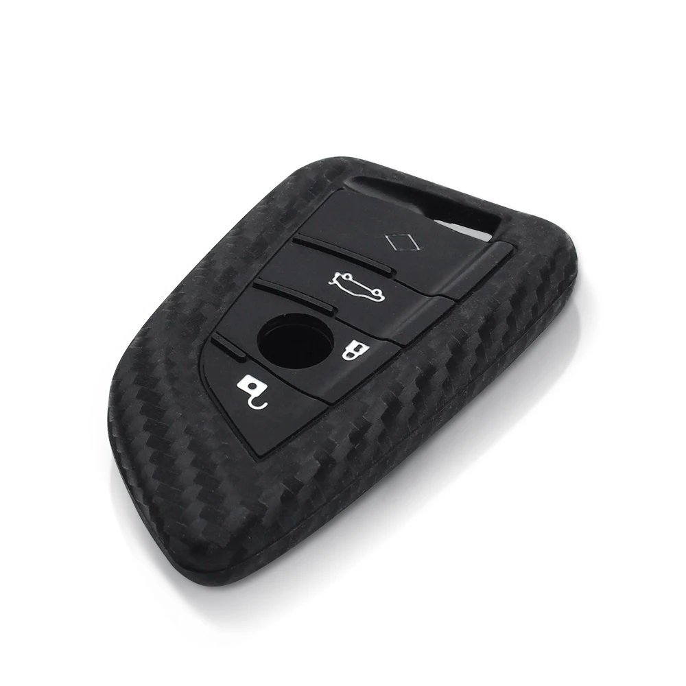 Cover Remote Control/ Key Case For Bmw X1 X3 X4 X5 X6 F15 F16 F48 G30 G38 525 540 740 1 2 5 7 Series 218i Carbon Fibler Silicone - - Racext™️ - - Racext 17