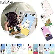MaiYaCa Nijlpaard moomin Leuke animal cartoon Black Phone Case Cover voor Apple iphone 11 pro 8 7 66S Plus X XS MAX 5S SE XR(China)