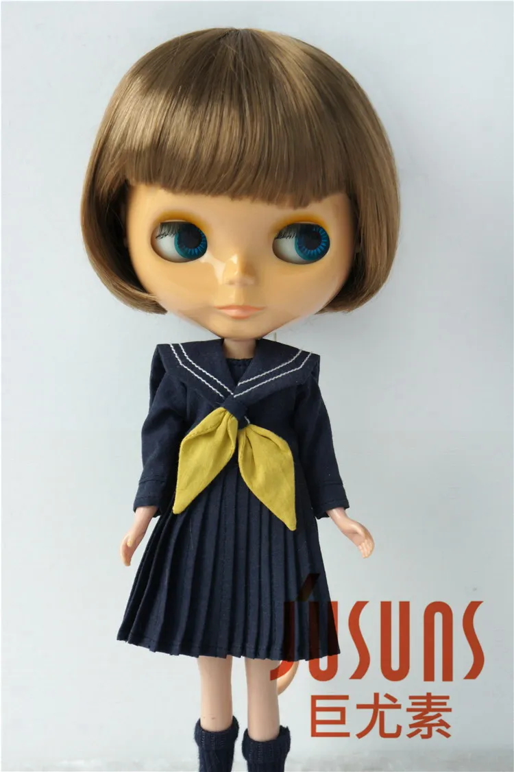 JD256 большой модный BJD синтетический мохеровый парик для размера 10-11 дюймов и 11-12 дюймов кукла Мода БОБО BB парики куклы аксессуары - Цвет: 10-11inch SM916