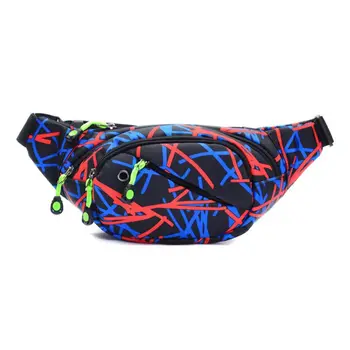 

Unisex Camouflage Multi Pocket Waist Bag Nylon Fanny Pack Waterproof Sport Bag