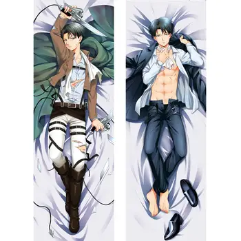 

Anime Shingeki no Kyojin Attack on Titan Eren Jaeger Ackerman Levi Ymir Dakimakura Pillow Cover Hugging Body Pillow Case