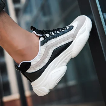 

Men's Casual Shoes Male Sneakers Breathable Lace-up Man Footwears Chaussure Homme Comfortable Outdoor High Quality Daddy Shoes