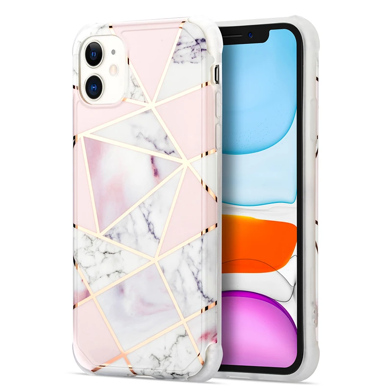 2020 New Marble Phone Case For iPhone11 Pro Max X XR XS Max 7 8 Plus Luxury Glitter Protection Back Cover