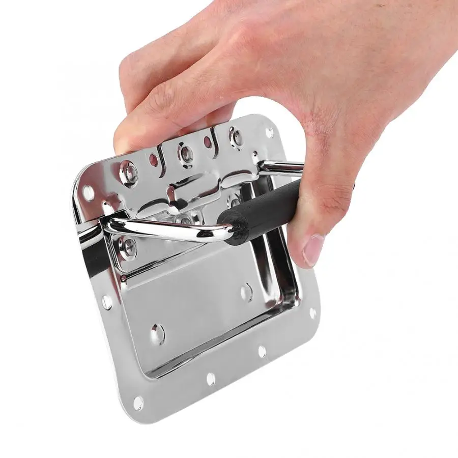 

Chrome Plated Iron Pull Handle Bow Shape Pull Ring for Tool Box Bag cabinet handles