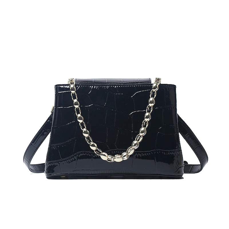 Embossed Alligator Crocodile Leather Bucket Bag Female Totes Handbag Women Classic Vintage Retro Green Shoulder Bag