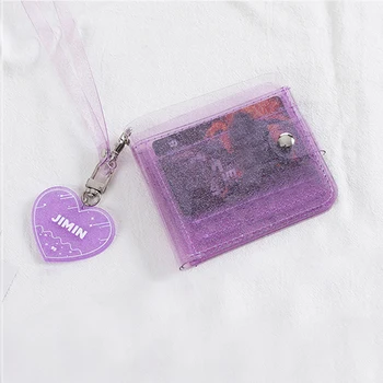 

2020 Women Purse PVC Clear Transparent Jelly Bag Mini Wallet Money Pouch Clear wallet ladies purse wallet Jelly Card Holder
