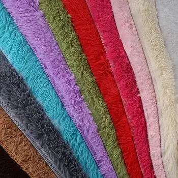 

160x90cm Warm Shaggy Fluffy Fluffy Rugs Carpet Floor Area Rug Decoration Home Dining Room Sofa Mat Bedroom Anti-Skid Bright