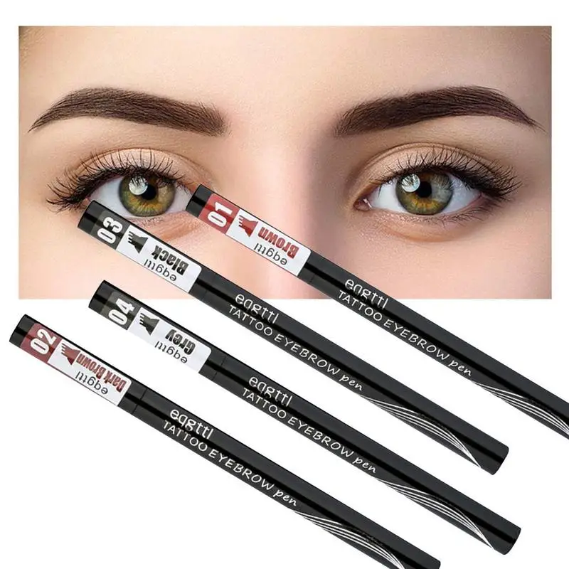 Liquid Long Lasting Eyebrow Enhancers Tool Waterproof Natural Fork Tip Eyebrow Pencil Four Heads Eyebrow Tattoo Pen Fine Sketch Liquid Long Lasting Eyebrow Enhancers Tool Waterproof Natural Fork Tip Eyebrow Pencil Four Heads Eyebrow Tattoo Pen Fine Sketch