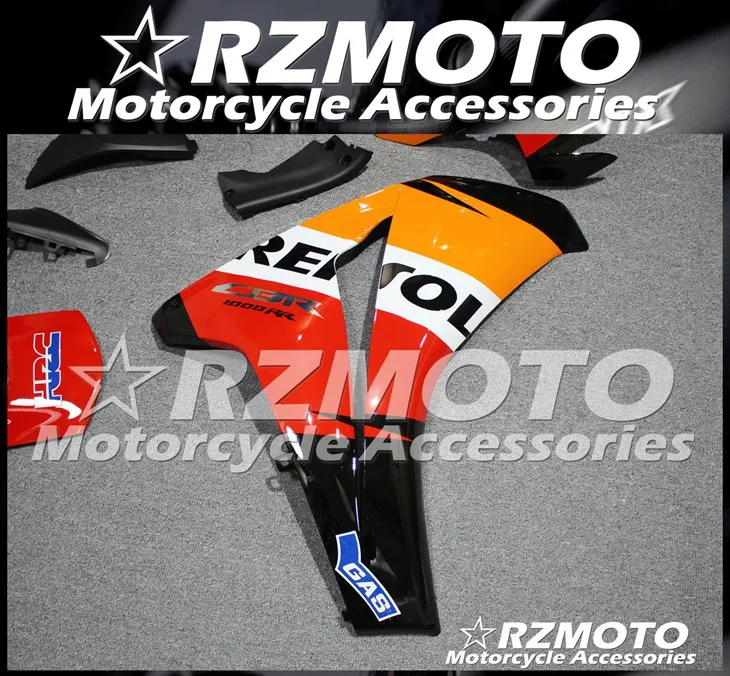 ABS мотоцикл обтекатель комплект для HONDA CBR1000RR 2008-2011 год кузов литья под давлением Магазин № 1066