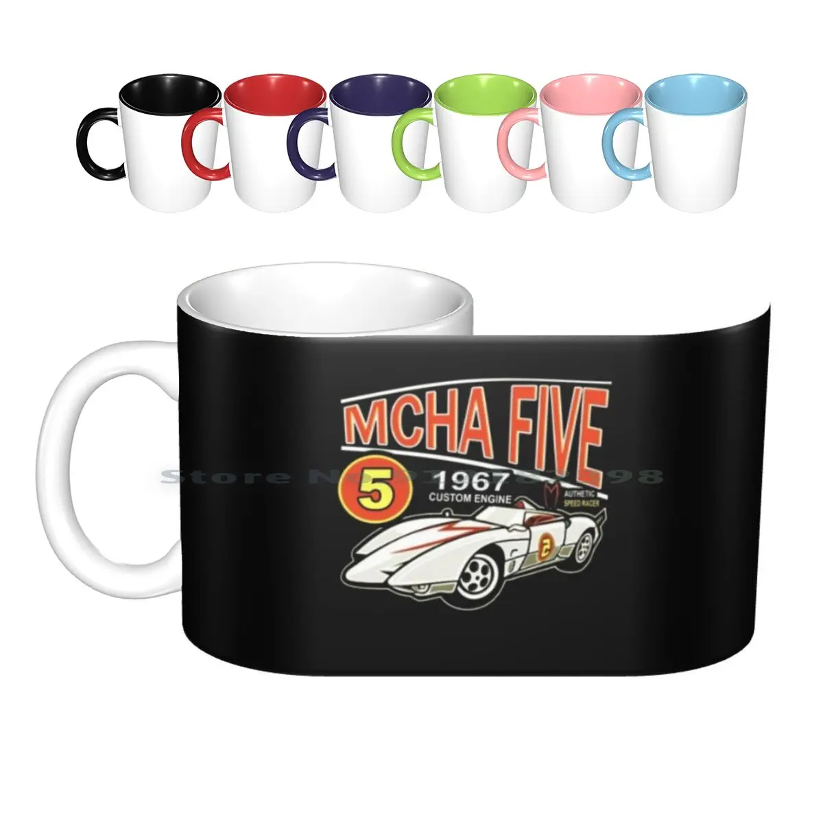 Mach Five 60S Vintige Tazze In Ceramica Tazze Da Caffè Tazza Da Tè Al Latte Mach Five Mach 5 Mach Anime Japan Racing Speed Go Mifune Racer X