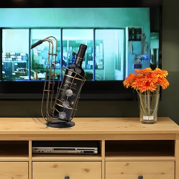 

Creative Wrought Iron Wine Holder,,