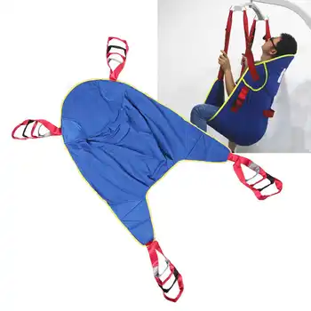 

Divided Leg Sling with Head Support Patient Elderly Sitting Transfer Belt Lift Sling Braces Supports Elderly Lift Sling