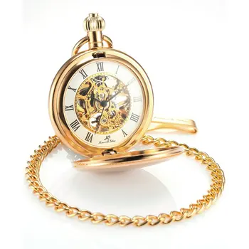 

KS Classic Steampunk Watch Hand Winding Vintage Retro FOBS Pendant Fobs Clip Chain Mechanical Pocket Watch Jewelry Gift /KSP007