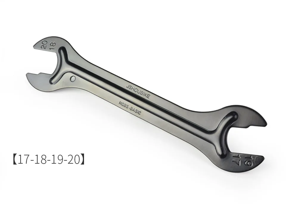 JSHOU BIKE Head Open End Axle Hub Cone Wrench 13 to 24mm High Carbon Steel Bicycle Removal Repair Tool