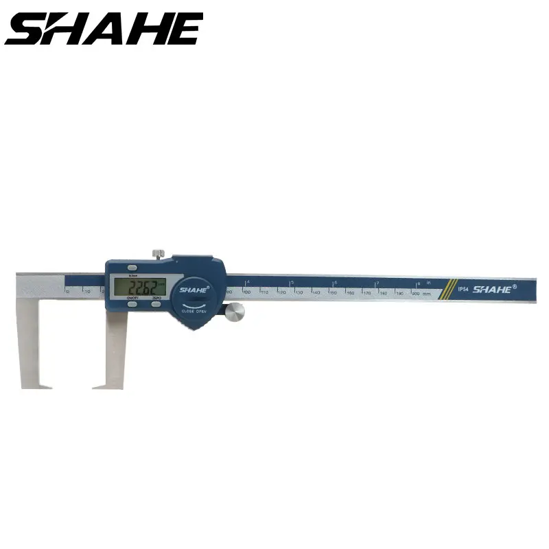 0 200 mm outside groove digital caliper with flat point micrometro