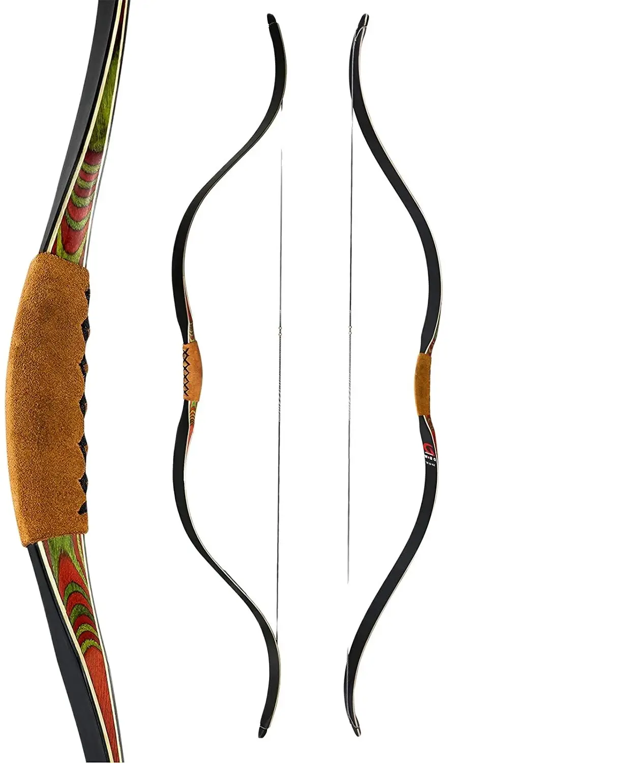 PROD 1005002355992118 Traditional Longbow Handmade 20-60lbs Recurve
Bows Horsebows Set for Hunting Laminated Bamboo Fiberglass Limbs