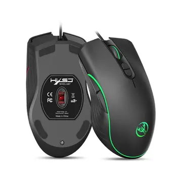 

USB Wired Gaming Mouse RGB Marquee Effect DPI Adjustable Computer Game Mice