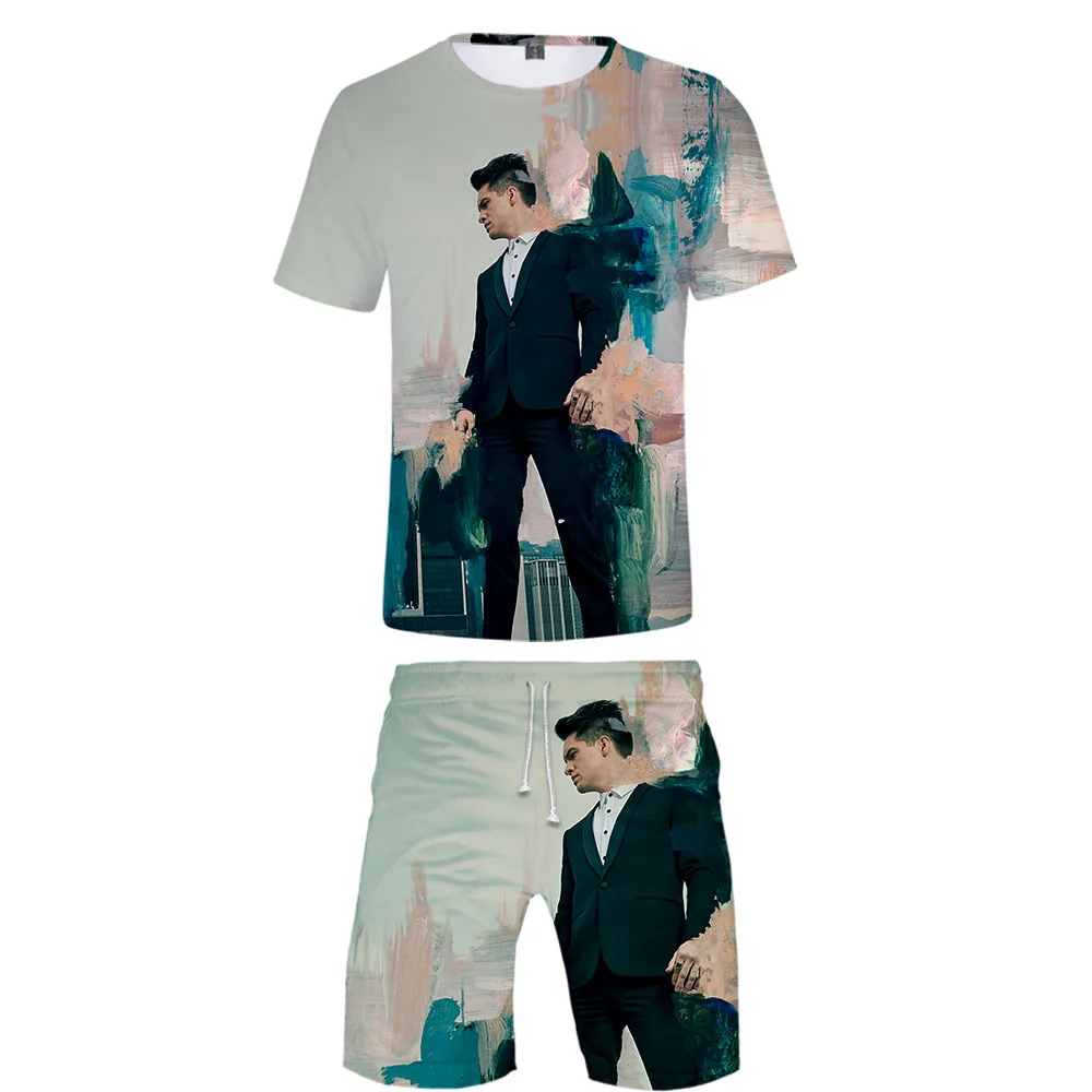 2019 Panic! На дискотеке комплект из двух предметов футболка и шорты Harajuku Мужская футболка уличная Harajuku короткий рукав плюс размер