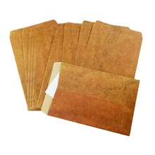 Enveloppe classique en papier kraft, emballage de la série des anciennes enveloppes de 16x11cm, 100 par lot, vente en gros