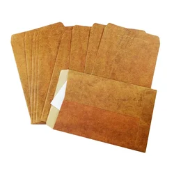 Enveloppe classique en papier kraft, emballage de la série des anciennes enveloppes de 16x11cm, 100 par lot, vente en gros 