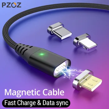 

PZOZ Magnetic Cable Fast Charging Micro usb cable Type c Magnet Charger usb c Microusb Wire For iphone 11 pro Xr x redmi note 9s