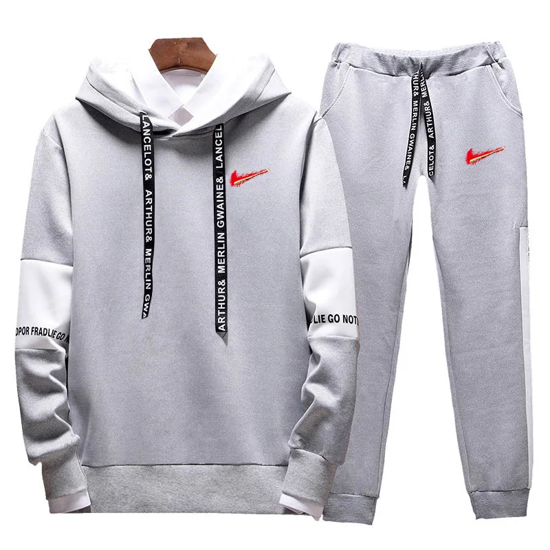 Sport Suit Men Quick Dry Sports Suits Loose Tracksuits Mens Winter Autumn Fitness Running suits Set New Jogging Tracksuit - Цвет: Photo Color