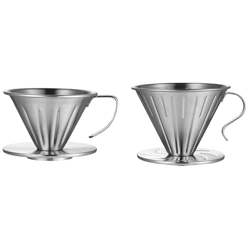 Капельница для кофе Pour Over металлический конусный фильтр многоразового
