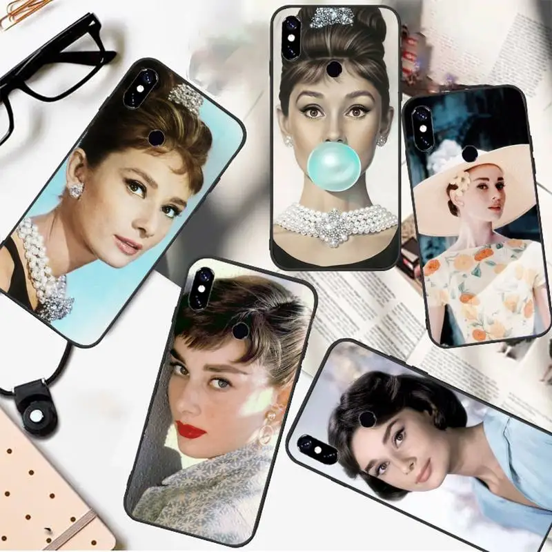 

Actor superstar Audrey Hepburn Phone Case For Xiaomi Redmi 9 8 9t a3Pro 9se k20 mi8 max3 lite 9 note 9s 10 pro
