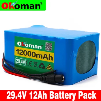 

Okoman 7S5P 29.4V12Ah lithium-ion battery pack 12000mAh bicycle scooter scooter lightweight bicycle wheelchair battery with BMS