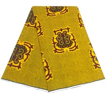 Африканский Анкара материал 6 ярдов африканская одежда восковая ткань Африканская набивная хлопок настоящая мягкая восковая ткань для женского платья 0037