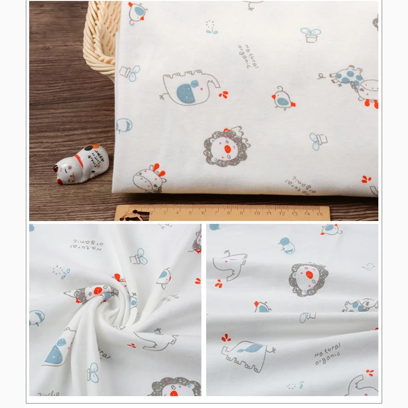 50*190 см, мультяшная хлопковая ткань класса А, одежда для малышей, хлопковая ткань, сумка для новорожденных, постельные принадлежности из хлопковой ткани, ручная работа - Цвет: 15