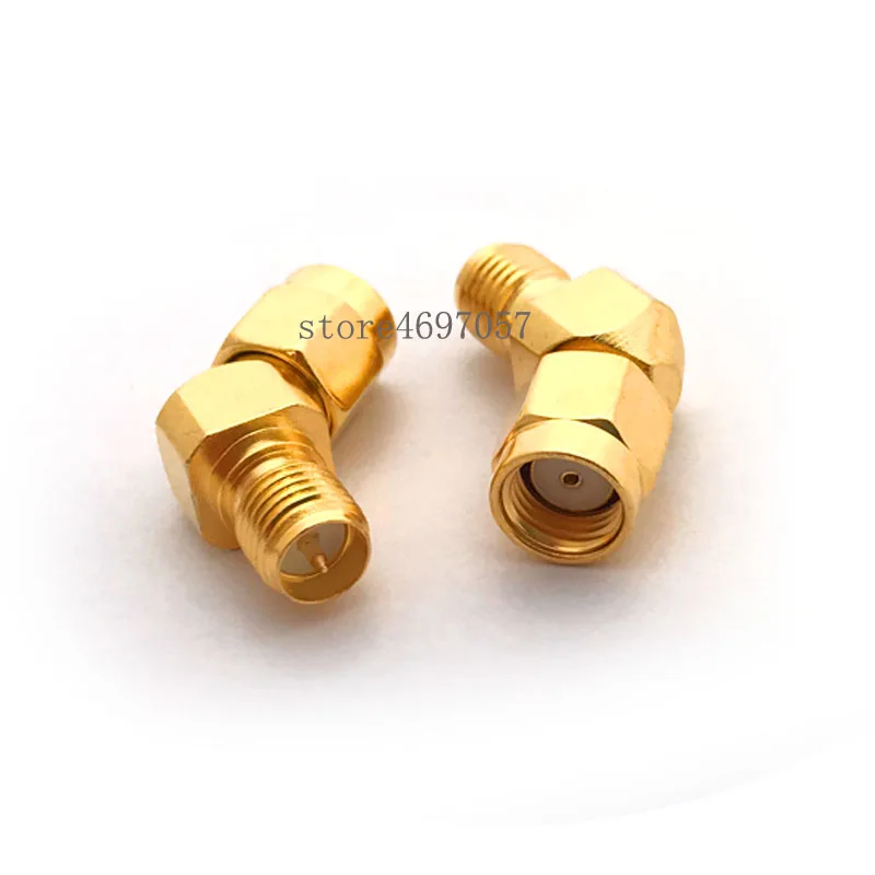 

RP SMA Female to RP SMA Male Connector 45 Degree 135 Angle RF Adapter