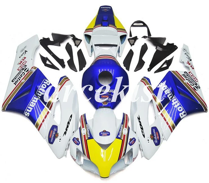 

4Gifts New ABS Injection Mold Full Fairing Kit Body set fit for HONDA CBR1000RR 1000RR 2004 2005 04 05 Custom blue white