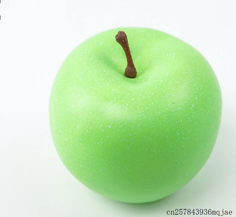 100 Pcs Artificial Fruits Plastic Fake Fruit Simulation Fake Peaches Pear Kitchen Pretend Fruit Photography Props