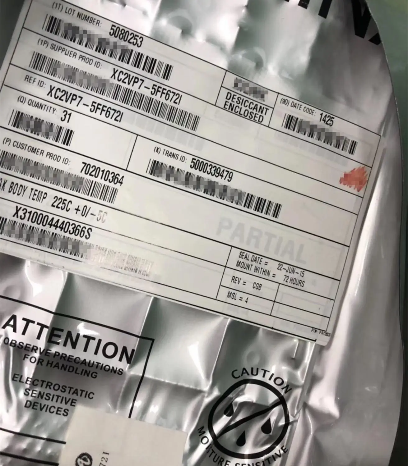 XC2VP7-5FF672I