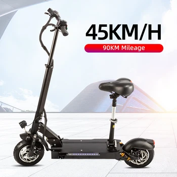 

Quality Cheap 48V 1200W Adult Electric Scooter Halo Knight 10inch Smart Electric Skateboard 90KM Powerful Foldable E-scooter