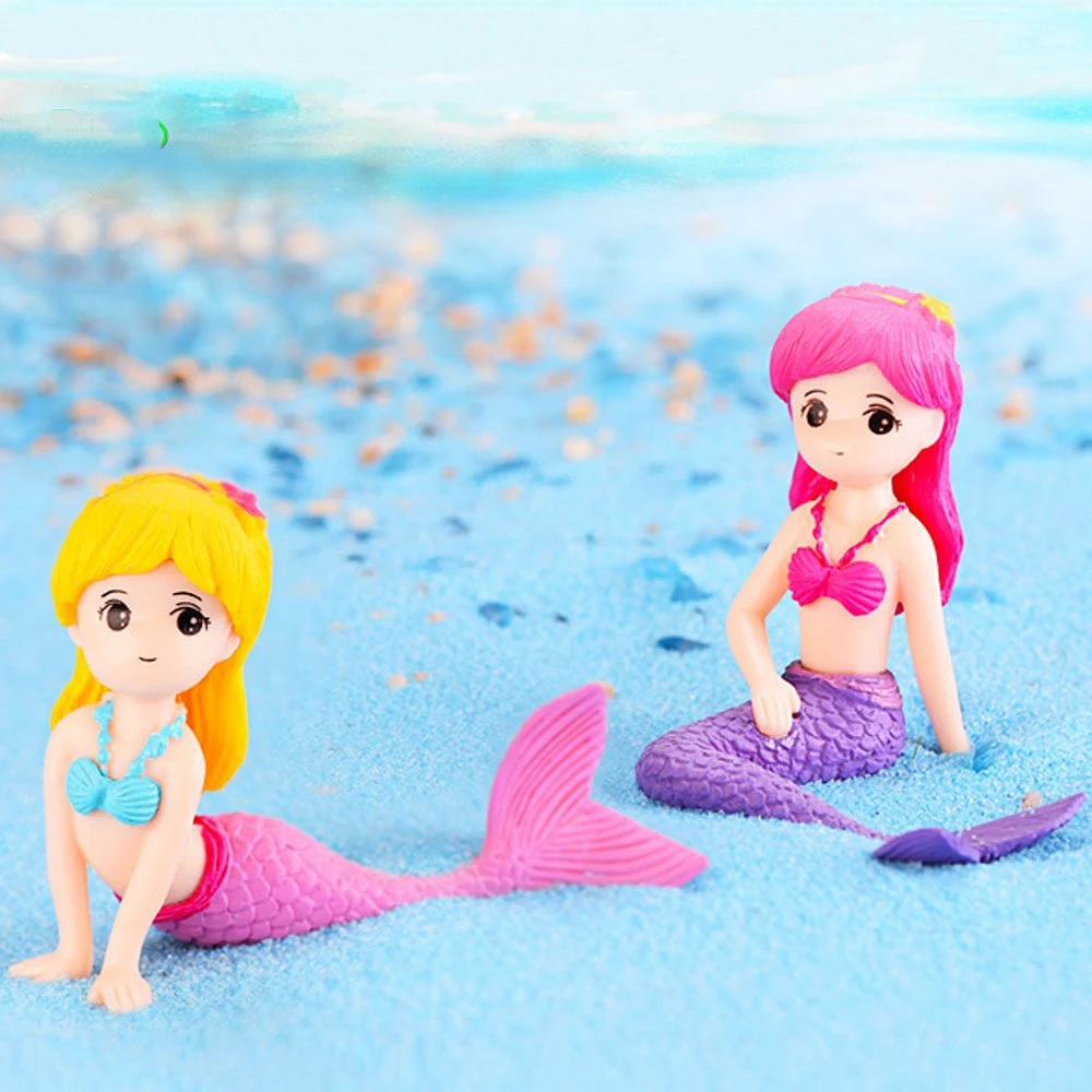 1pc Aquarium Fish Tank Little Mermaid Ornament Desk Decoration Accessories Decor fish tank ornaments,fish tank decorations,aquarium ornaments