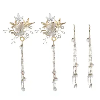 

1 Set of Earrings Long Drop Earings Tassel Earrings Tassel Ear hook for Girl Lady Party