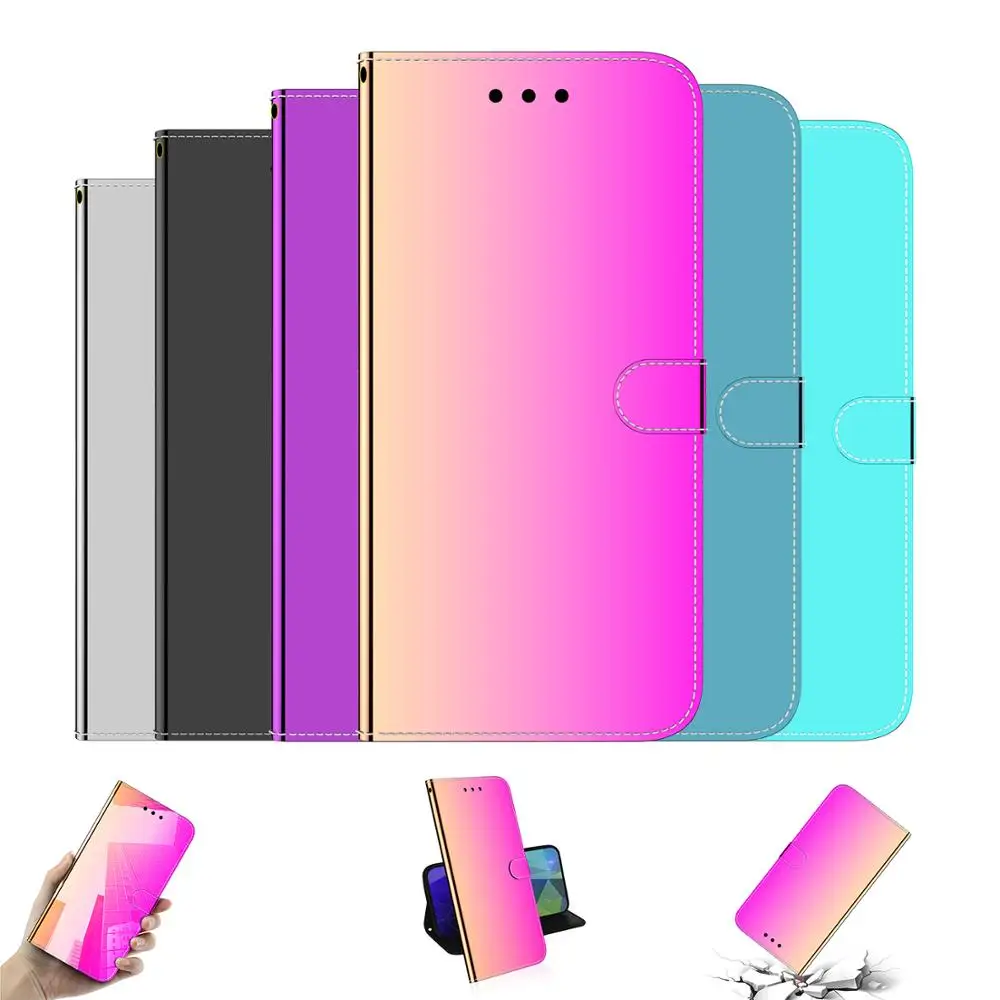 Чехол-книжка с магнитными отделениями для карт mi rror для Xiao mi Red mi Note8 8Pro Note7 Red mi 7a 8 8a mi 9T Pro mi A3 чехол для телефона Funda